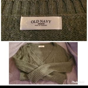 Olive green old navy sweater
